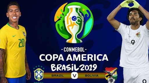 Brazil vs Bolivia Copa America 2019 (Group A) Date: Saturday, 15 June 2019 Kick-off at 01.30a.m