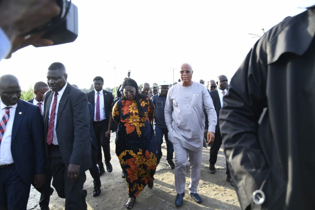 Governor Umo Eno Tours Akwa Ibom State Project Sites and Government Facilities