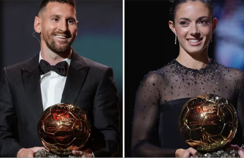 Lionel Messi, Aitana Bonmatí Cart Home 2023 Ballon d’Or