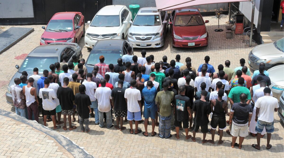EFCC Arrests 74 Suspected Fraudsters in Shagamu