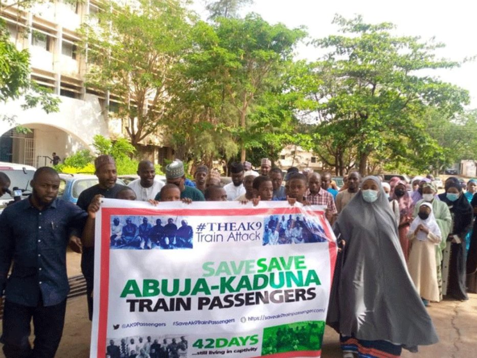 Families of Abuja-Kaduna Train Kidnap Victims Picket Ministry of Transport