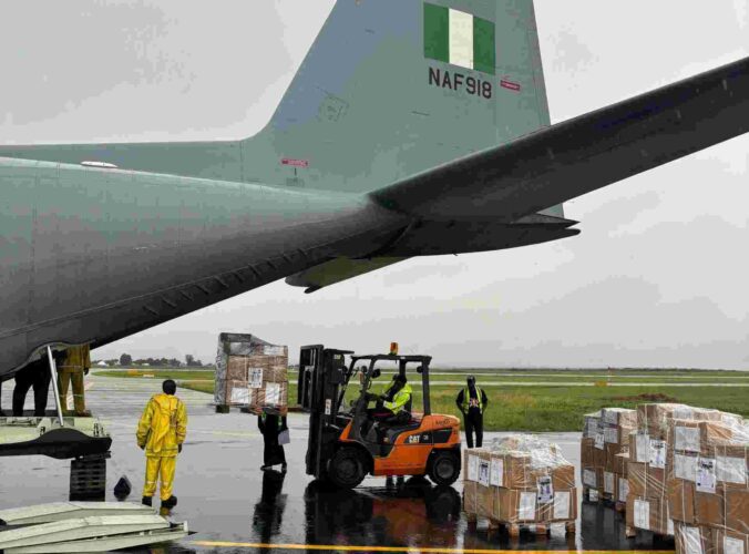 Air Force Airlifts Election Materials to Edo